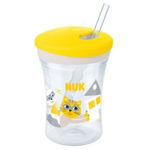 NUK Action Cup Ποτηράκι Με Καλαμάκι 12Μ+, 230ml