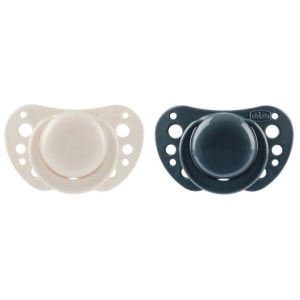 Chicco Physio Air Σετ Πιπίλες Μπεζ/Γκρι-Μπλε 6-16m, 2τμχ