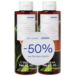 Korres Promo Mint Tea Renewing Body Cleanser, 500ml (2x250ml)