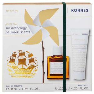 Korres Promo White Tea Eau de Toilette, 50ml & Body Milk, 125ml