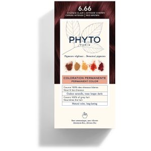 Phyto Phytocolor Βαφή Μαλλιων 6.66, Βαθύ Κερασί/Ανοιχτό Καστανό