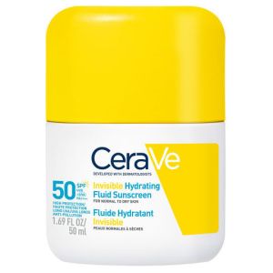 Cerave Αντηλιακό Προσώπου Invisible Hydrating Fluid SPF50, 50ml
